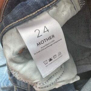 mother high waisted weekender slice heel size 24